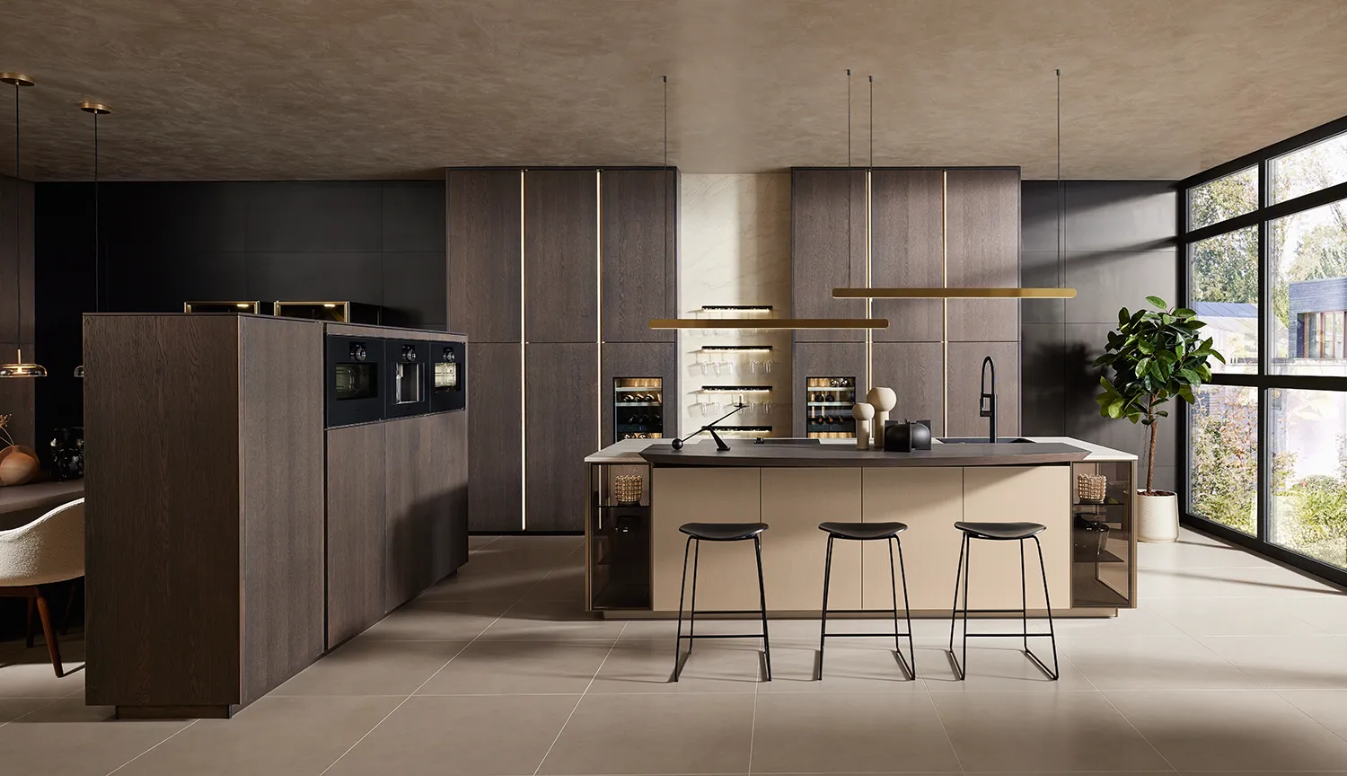 -luminate design kitchen with island and integrated lighting